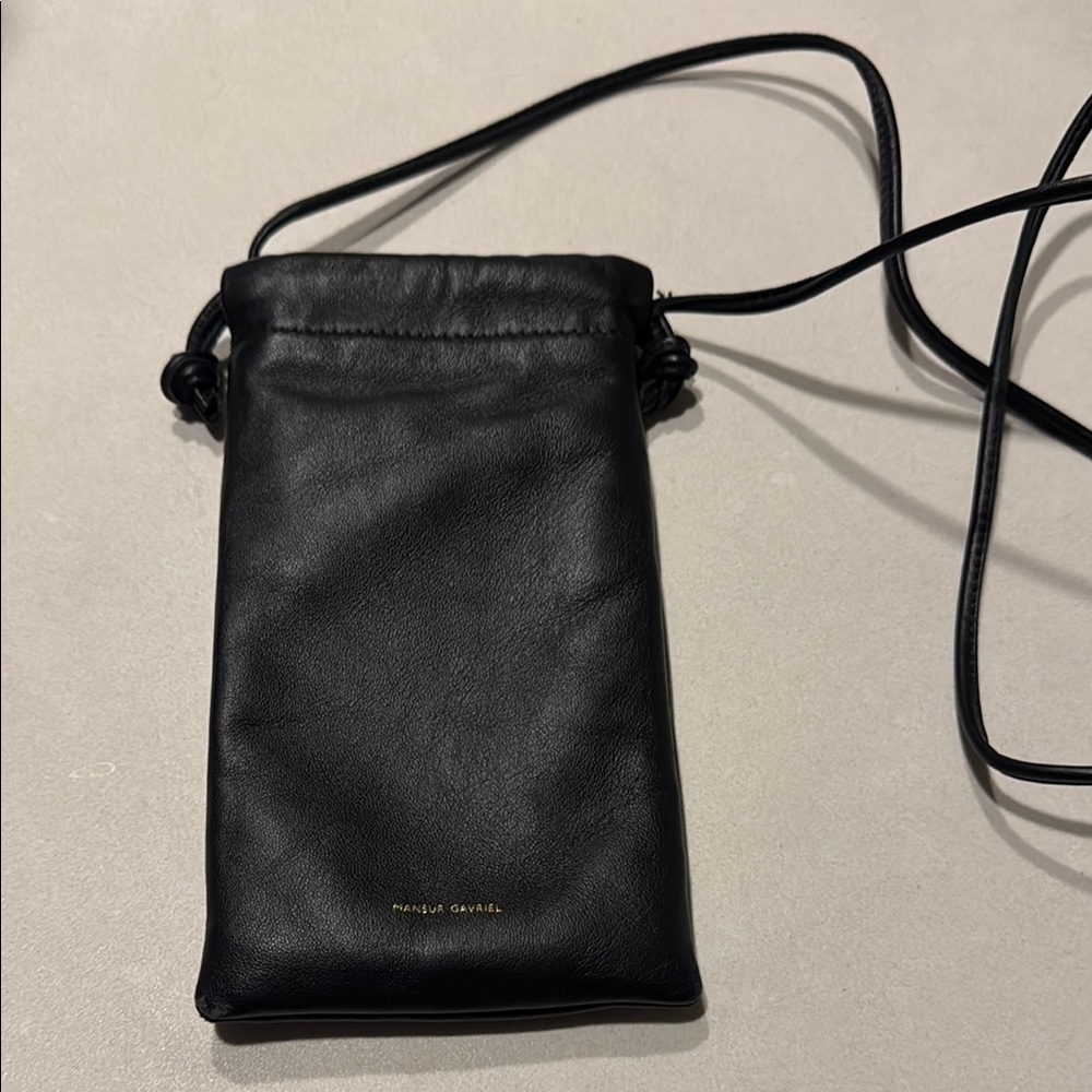 Mansur Gavriel leather pouch - black